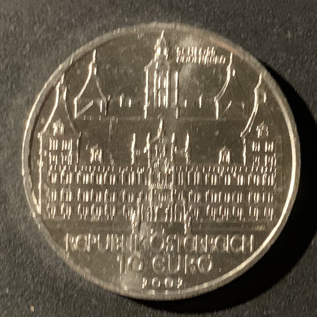 紫瑗钱币—微拍第37期  奥地利 2002年 埃根伯格宫殿 10欧元  17.3克 0.925银 