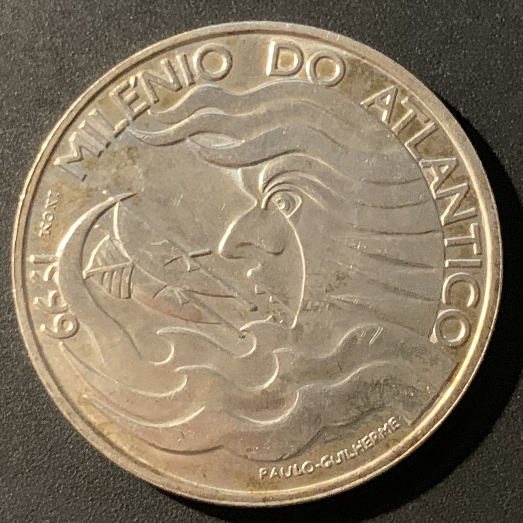 紫瑗钱币—微拍第38期  葡萄牙 1999年 里斯本世博会  1000埃斯库多 27克 0.5银