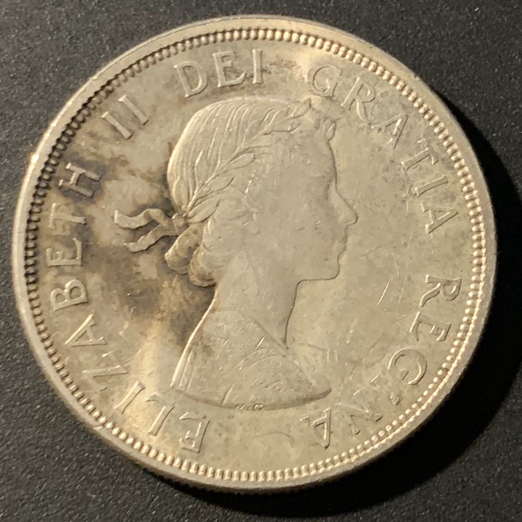 紫瑗钱币—微拍第38期  加拿大 1964年  夏洛特百年 1元 23.5克 0.8银 