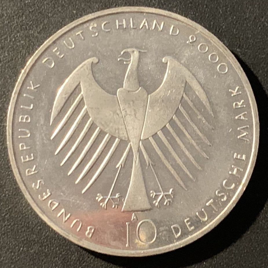 紫瑗钱币—微拍第38期  德国 2000年 A厂 汉诺威世博会 10马克 15.5克 0.925银