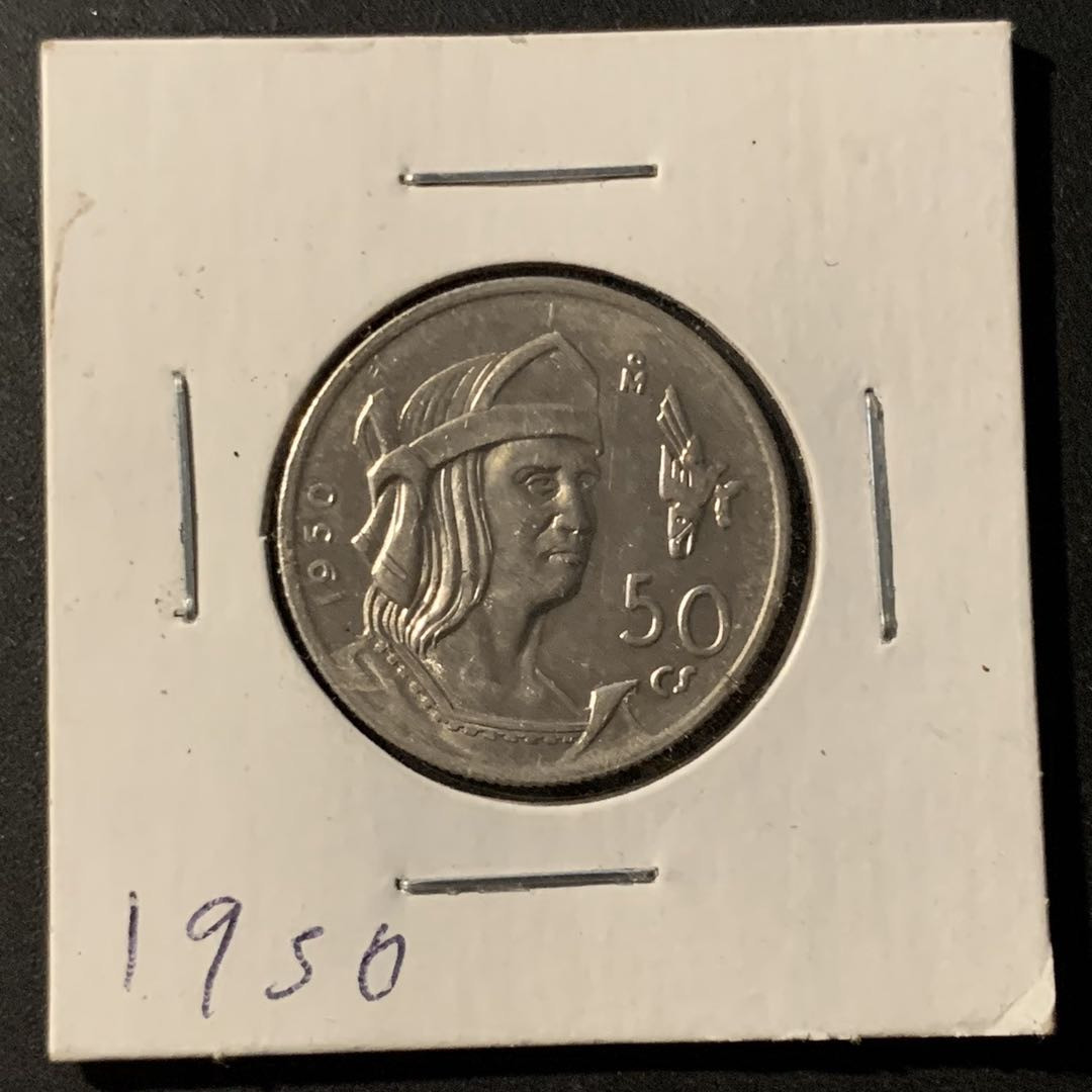 紫瑗钱币—微拍第38期  墨西哥 1950年 人物 50分 银币 