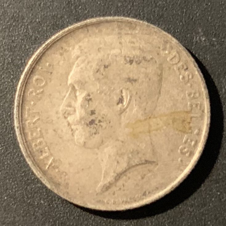 紫瑗钱币—微拍第38期  比利时 1913年 阿尔贝托国王 1法郎 5克 0.835银