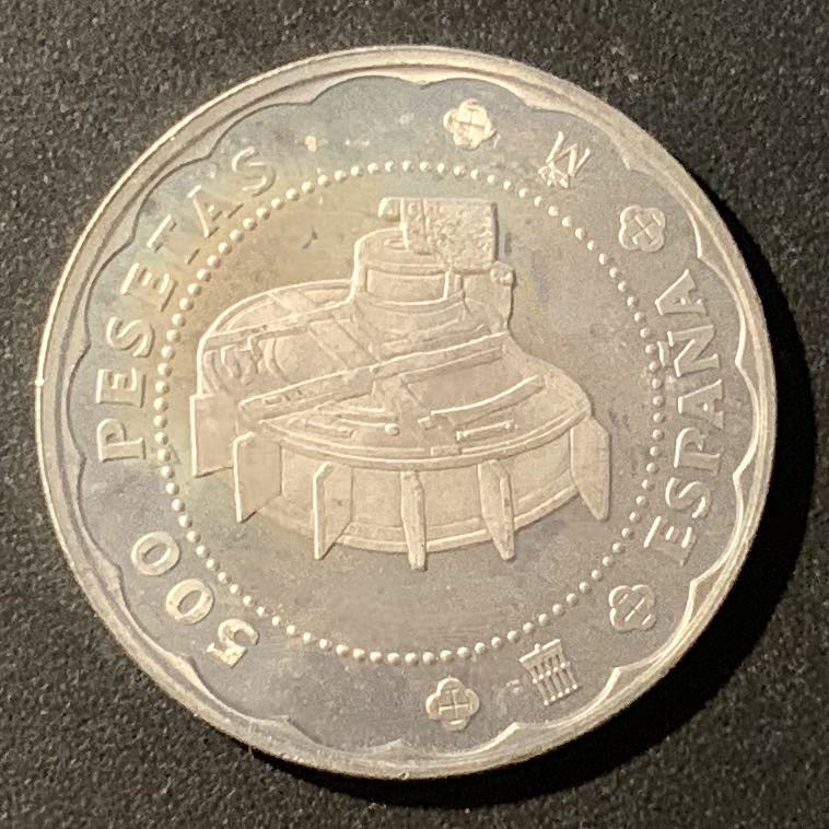 紫瑗钱币—微拍第38期  西班牙 2001年 建筑 500比塞塔 银币 6.73克 0.925银