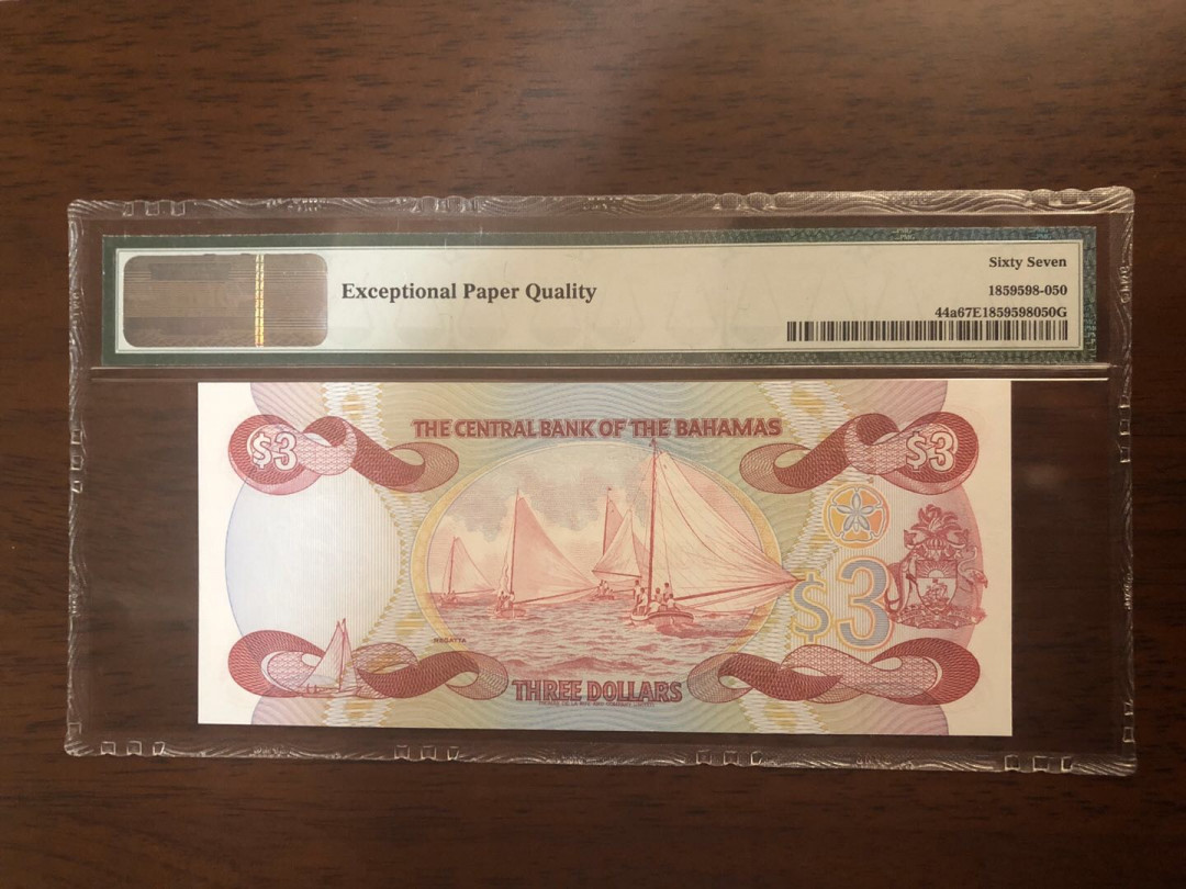 【鲸贝乐淘】千字文·第“岂敢毁伤”号拍卖 百慕大🇧🇲1974年三元,pmg67