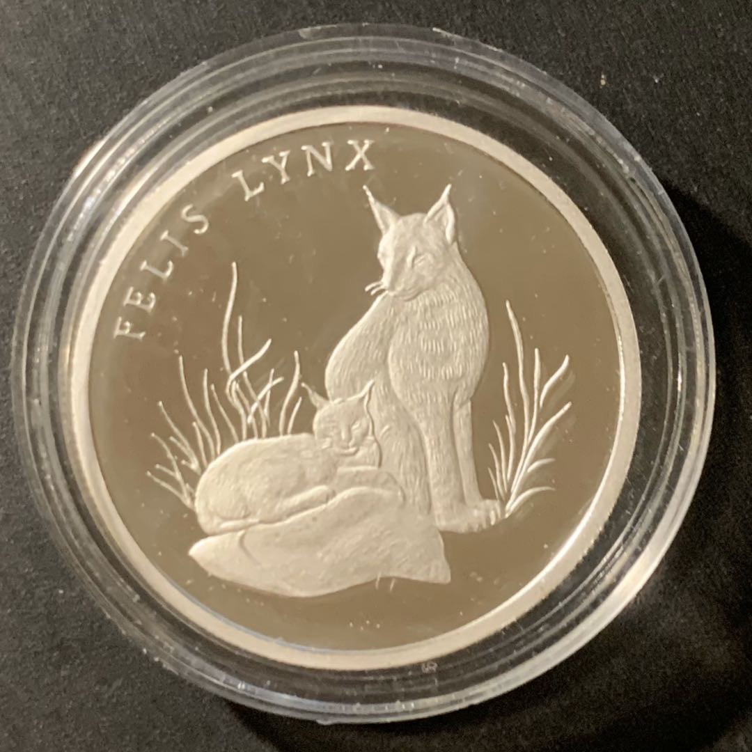 紫瑗钱币—微拍第38期  野生基金会 1986年 WWF野生基金会30周年 纪念章 20克 0.999银 精制