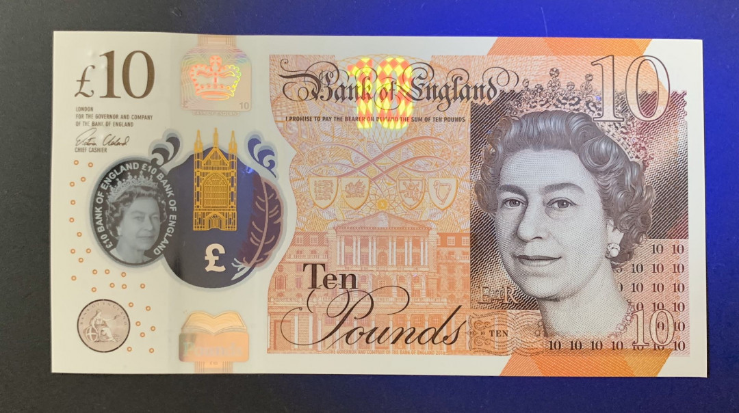 紫瑗钱币—微拍第39期—纸币场 英国 2017年 10英镑 塑料币 UNC