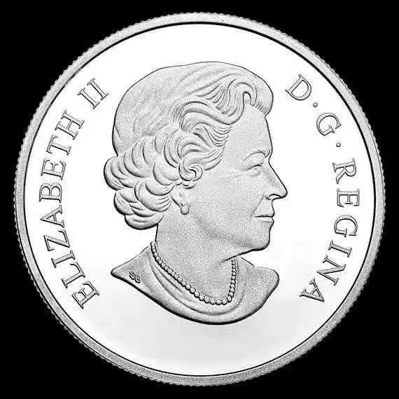 【币观天下】第101期钱币拍卖 加拿大2014年长寿枫叶幻彩银币 