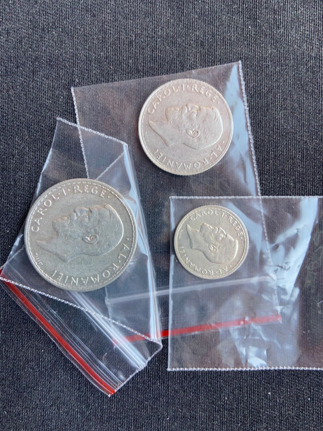 【币观天下】第101期钱币拍卖 【罗马尼亚】罗马利亚早期银币3枚～