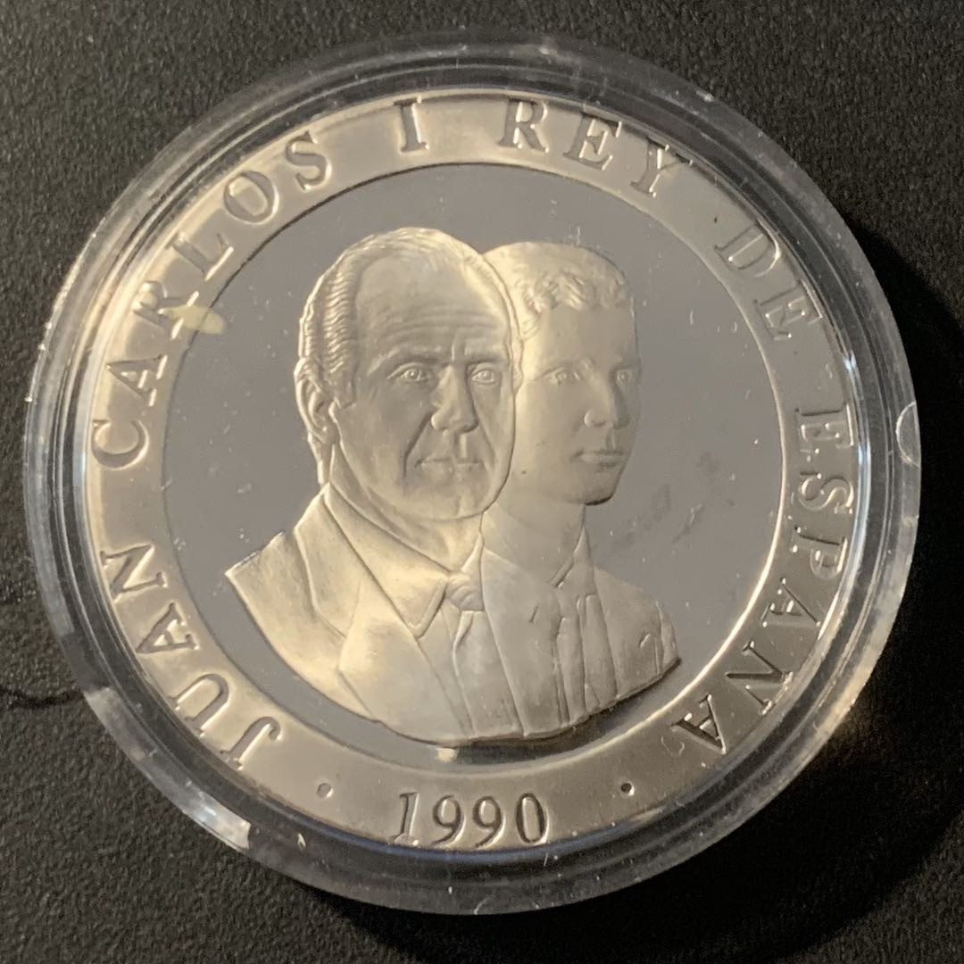 紫瑗钱币—微拍第40期  西班牙 1990年 奥运会 跑步 2000比塞塔 27克 0.925银 精制