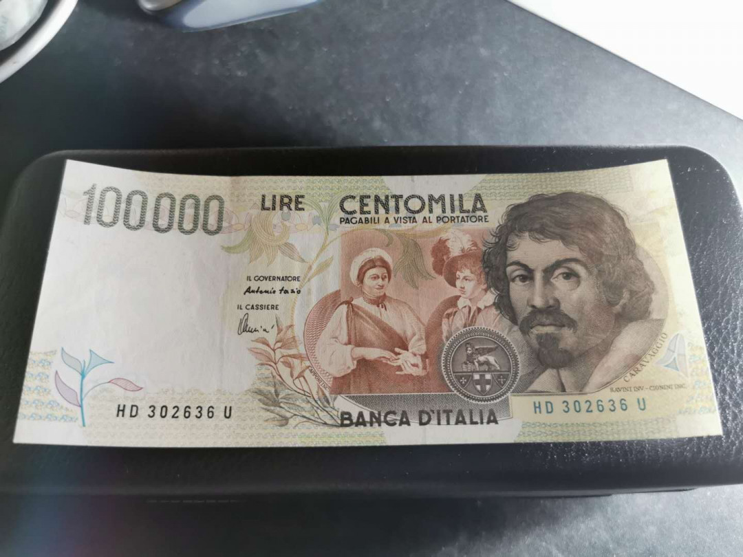 【鲸贝乐淘】千字文·第“岂敢毁伤”号拍卖 【意大利🇮🇹 】1994年10万里拉，全新全品UNC 