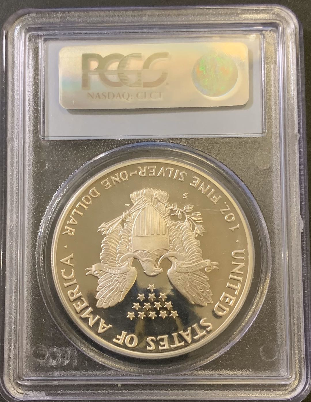 紫瑗钱币—微拍第40期  美国 1992年 S版 行走投资银 1美元  1盎司纯银 PCGS PR69 DCAM