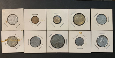 紫瑗钱币—微拍第41期  - 外国钱币一组10枚 NO.1