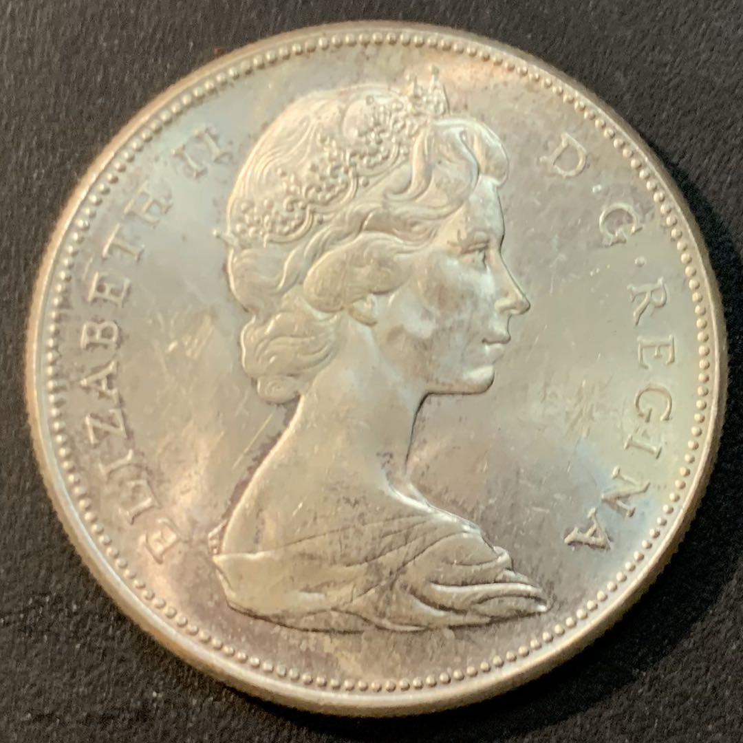 紫瑗钱币—微拍第41期  加拿大 1967年 建国百年 大雁 1元 23.5克 0.8银 