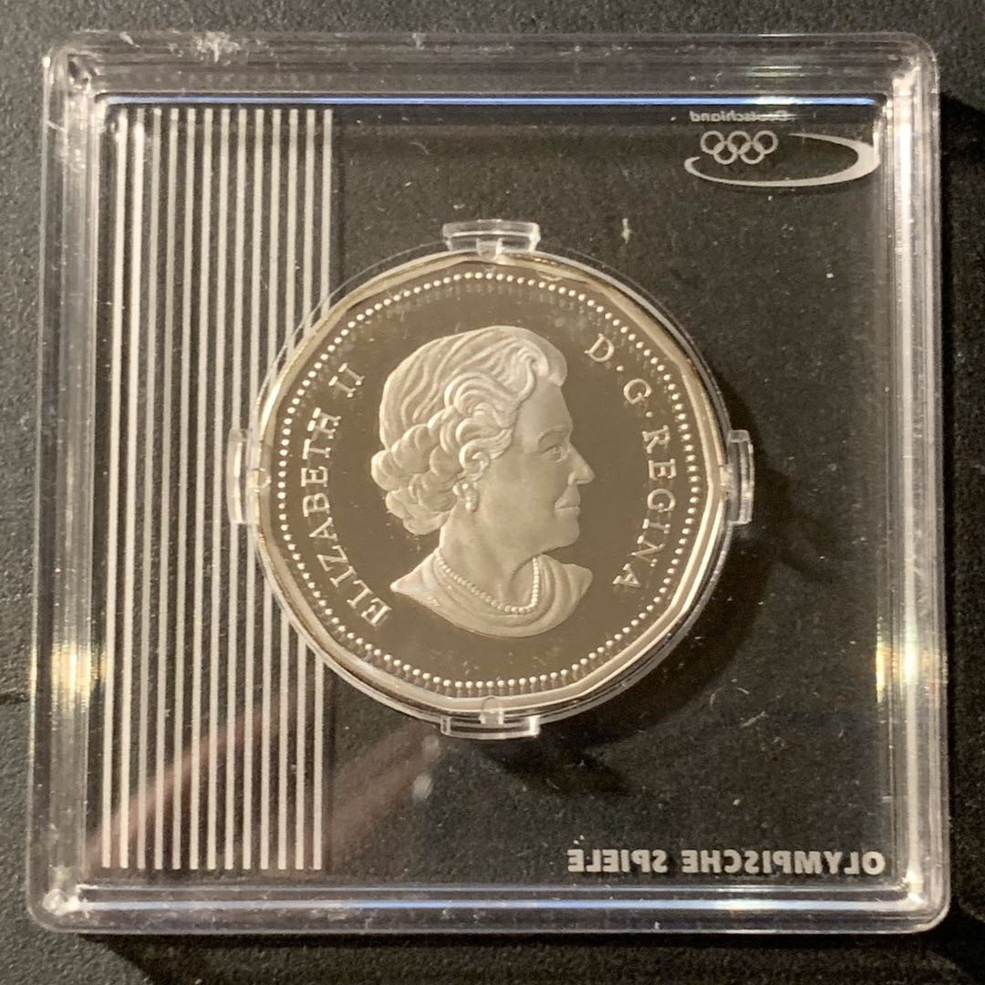 紫瑗钱币—微拍第41期  加拿大 2006年 奥运会 大雁 1元 彩色银币 9.31克 0.925银 精制