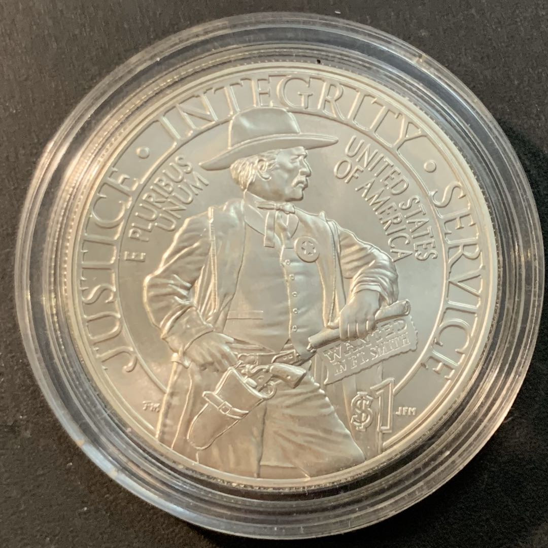 紫瑗钱币—微拍第41期  美国 2015年 马歇尔计划 1元 26.73克 0.925银 普制少见