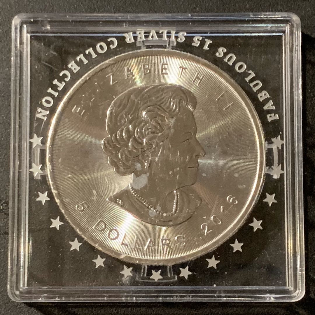 紫瑗钱币—微拍第41期  加拿大 2016年 枫叶 1元 投资银币 1盎司 31.1克 0.999银