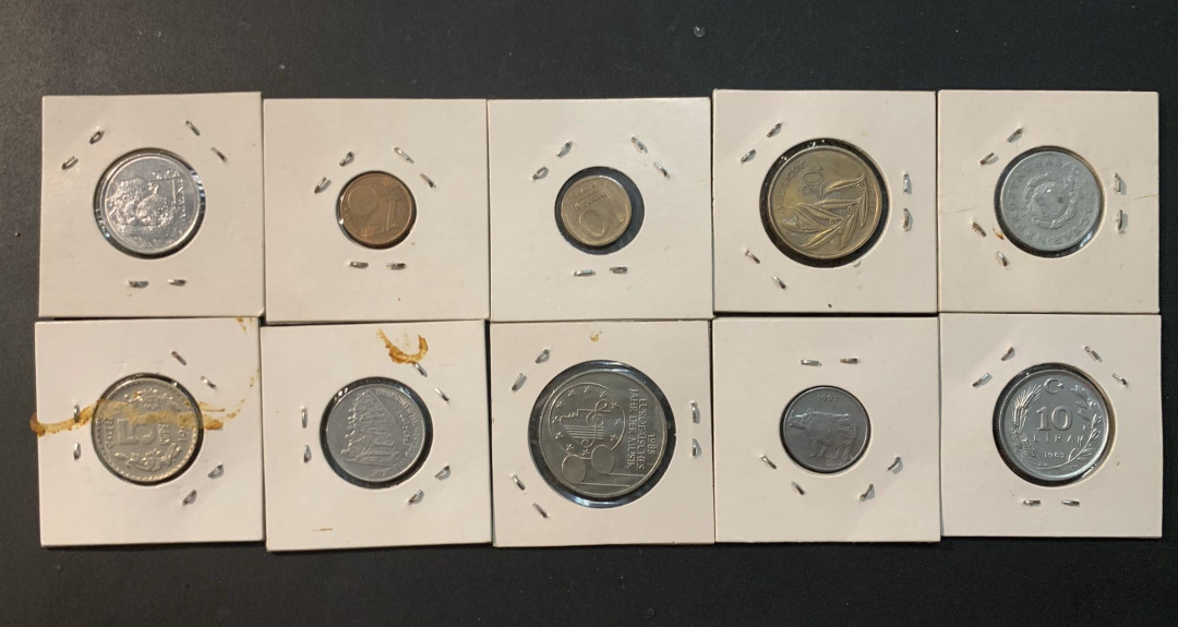 紫瑗钱币—微拍第41期  外国钱币一组10枚 NO.1