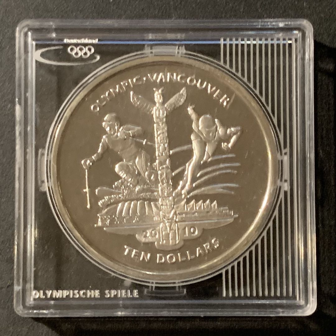 紫瑗钱币—微拍第41期  塞拉利昂 2009年 温哥华冬奥会 10元 31.1克 0.925银 精制