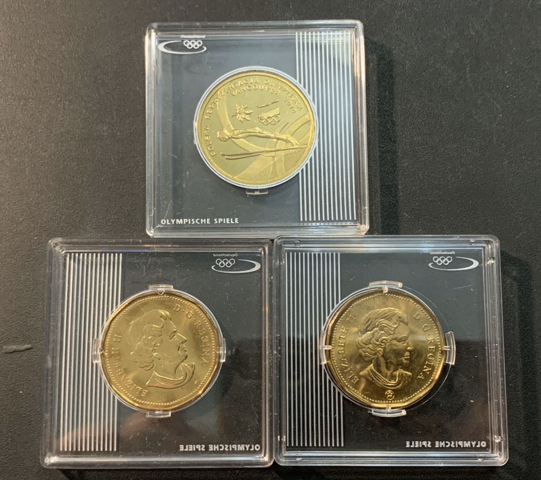 紫瑗钱币—微拍第41期  波兰 加拿大 3枚纪念币 一组 铜镍