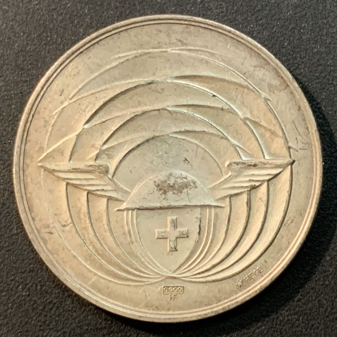 紫瑗钱币—微拍第41期  瑞士 1966年 瑞士博物馆 纪念银章 15克 0.9银