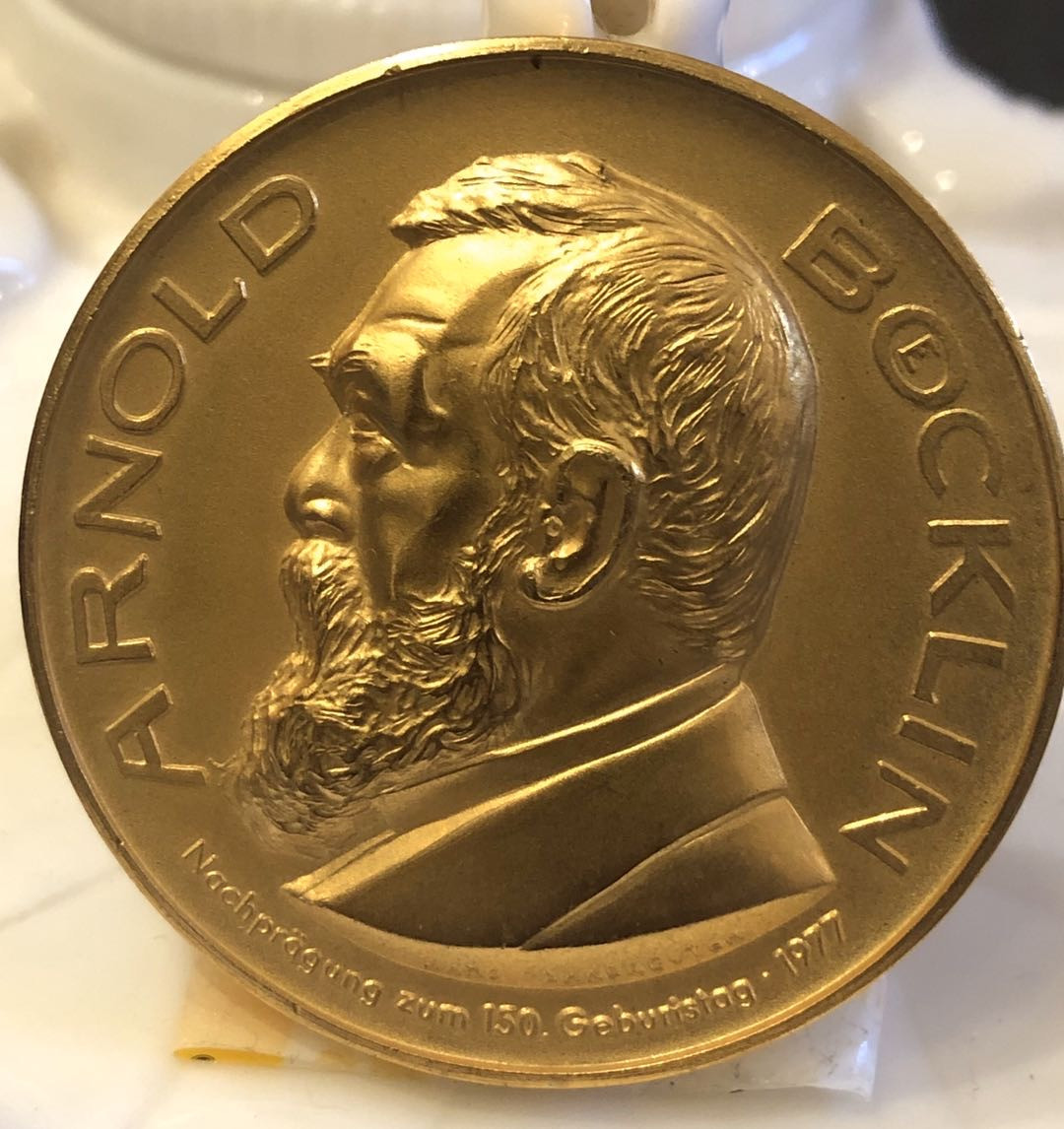 麦朵尔艺术俱乐部币型章专场(26) 象征主义瑞士画家Arnold bocklin