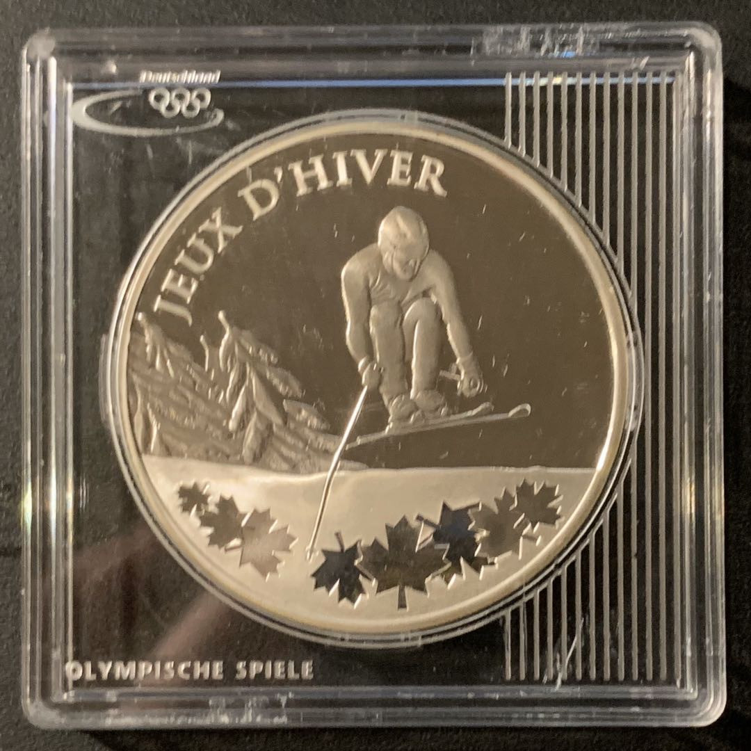 紫瑗钱币—微拍第41期  法国 2009年 高山滑雪 10欧元 27.2克 0.9银 精制