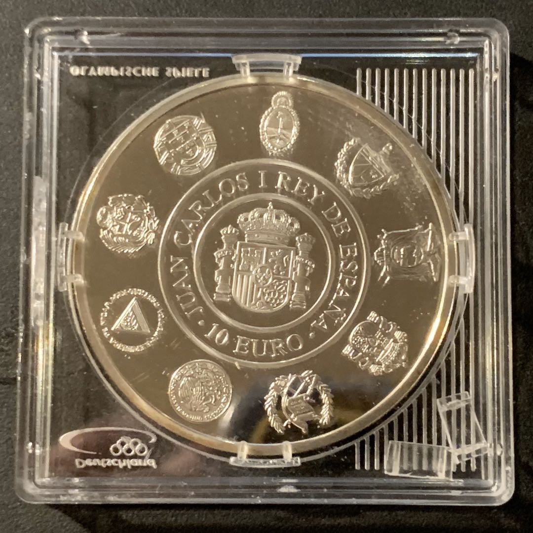 紫瑗钱币—微拍第41期  西班牙 2007年 维拉号帆船 10欧元 27克 0.925银 