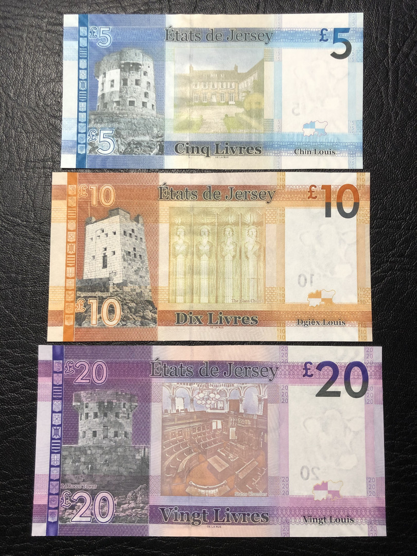 《外钞收藏家》第七十七期拍卖 泽西20、10、5镑 全新绝品