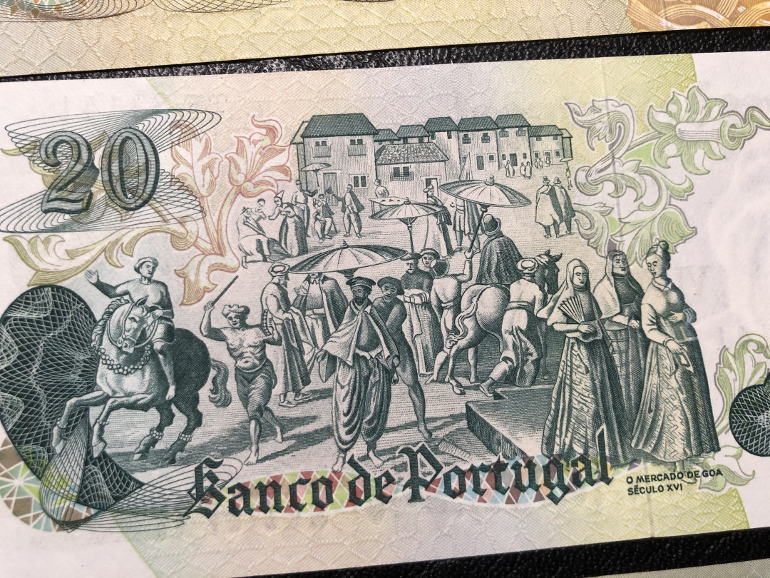 《外钞收藏家》第七十七期拍卖 葡萄牙四张精致小钞 全新绝品 