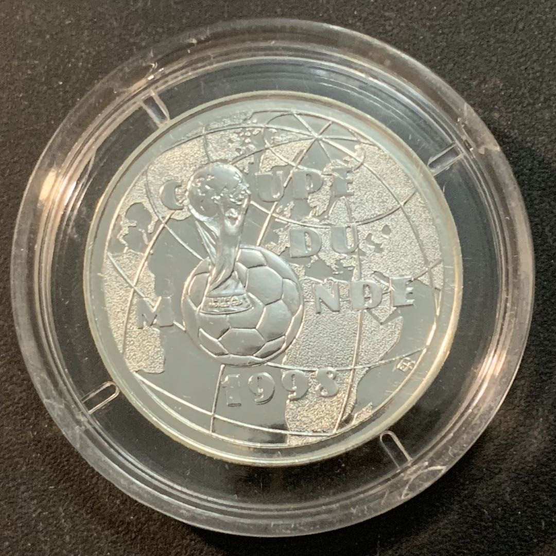 紫瑗钱币—微拍第41期  法国 1997年 世界杯 1法郎 12克 0.9银