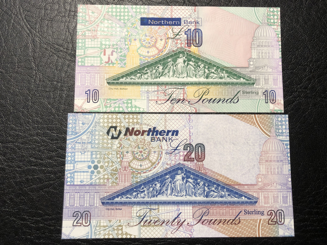 《外钞收藏家》第七十七期拍卖 北爱尔兰2006年 20镑、2008年10镑 全新绝品