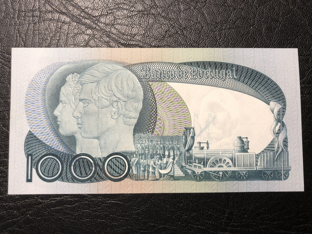《外钞收藏家》第七十七期拍卖 葡萄牙1968年1000  全新绝品