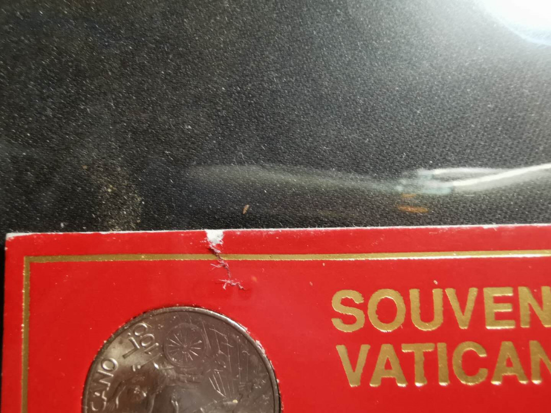 【鲸贝乐淘】千字文·第“岂敢毁伤”号拍卖 【梵蒂冈🇻🇦】钱币有钱卡册，上边缘有揭薄，9.6品