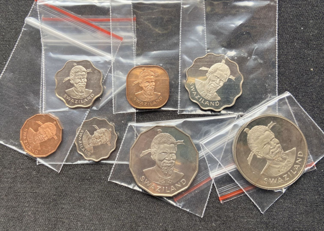 【币观天下】第102期钱币拍卖 【斯威士兰】1979年精制币7枚～