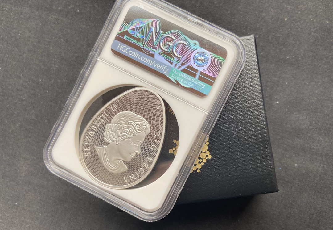 【币观天下】第102期钱币拍卖 【加拿大】加拿大蛋形夜光恐龙银币【ngc70】