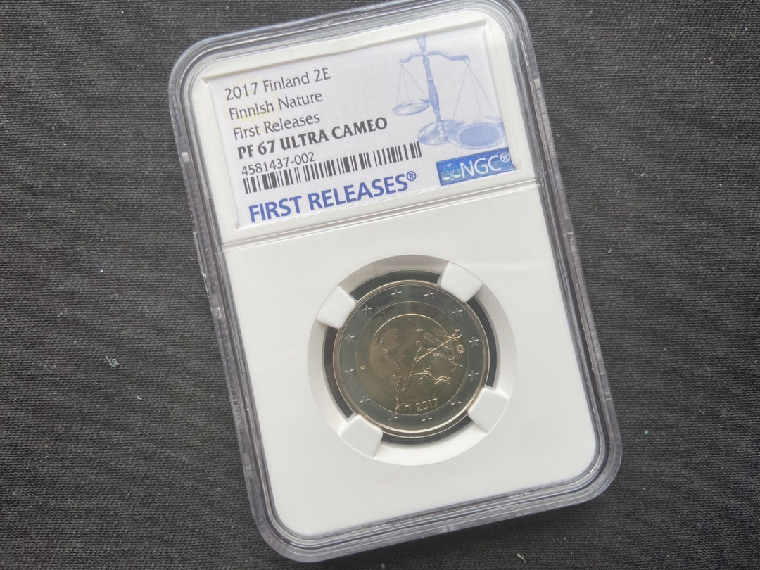 【币观天下】第102期钱币拍卖 【芬兰】2017芬兰乌鸦精制币【ngc67】