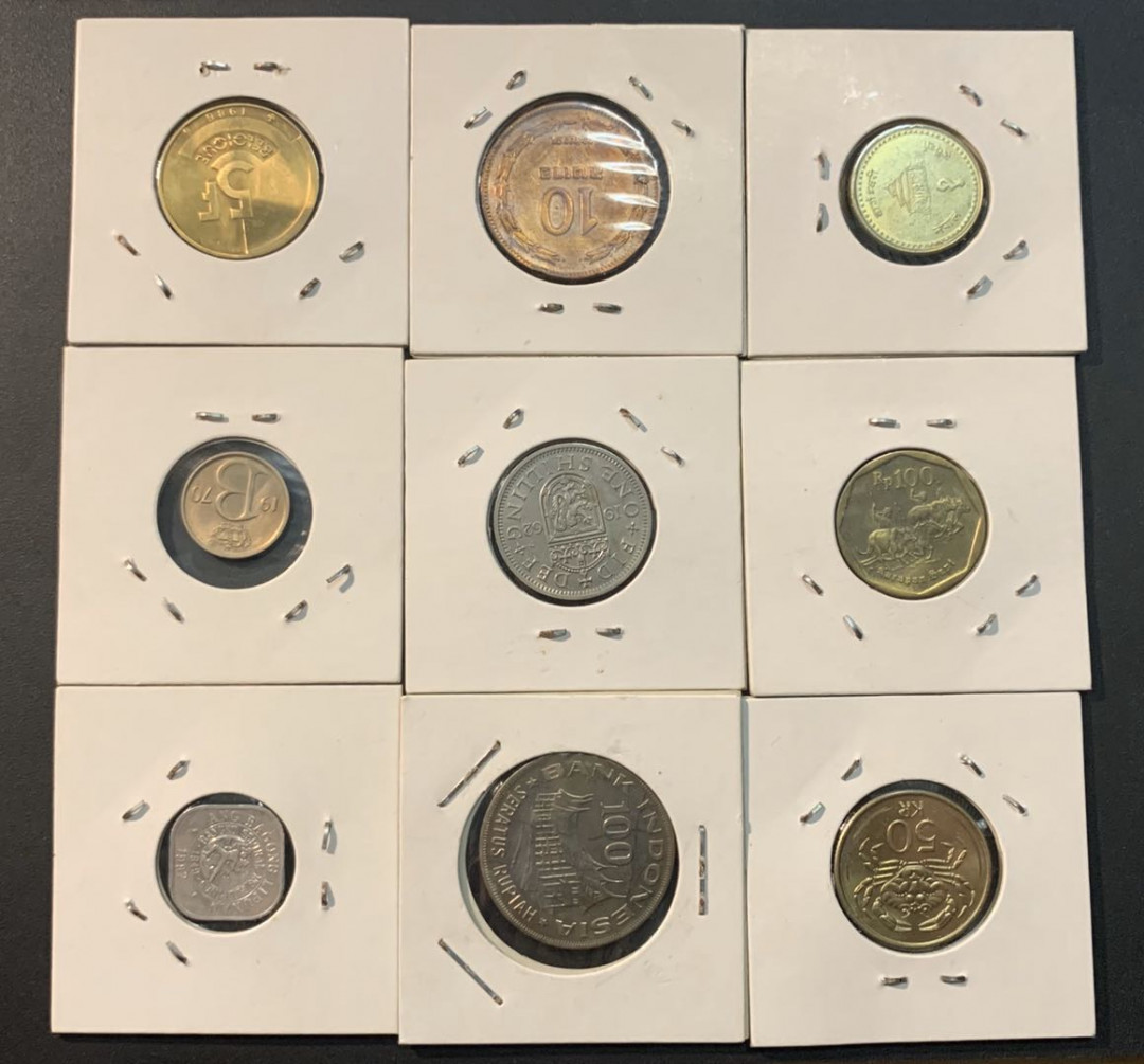 紫瑗钱币—微拍第43期  外国钱币一组9枚 NO.1