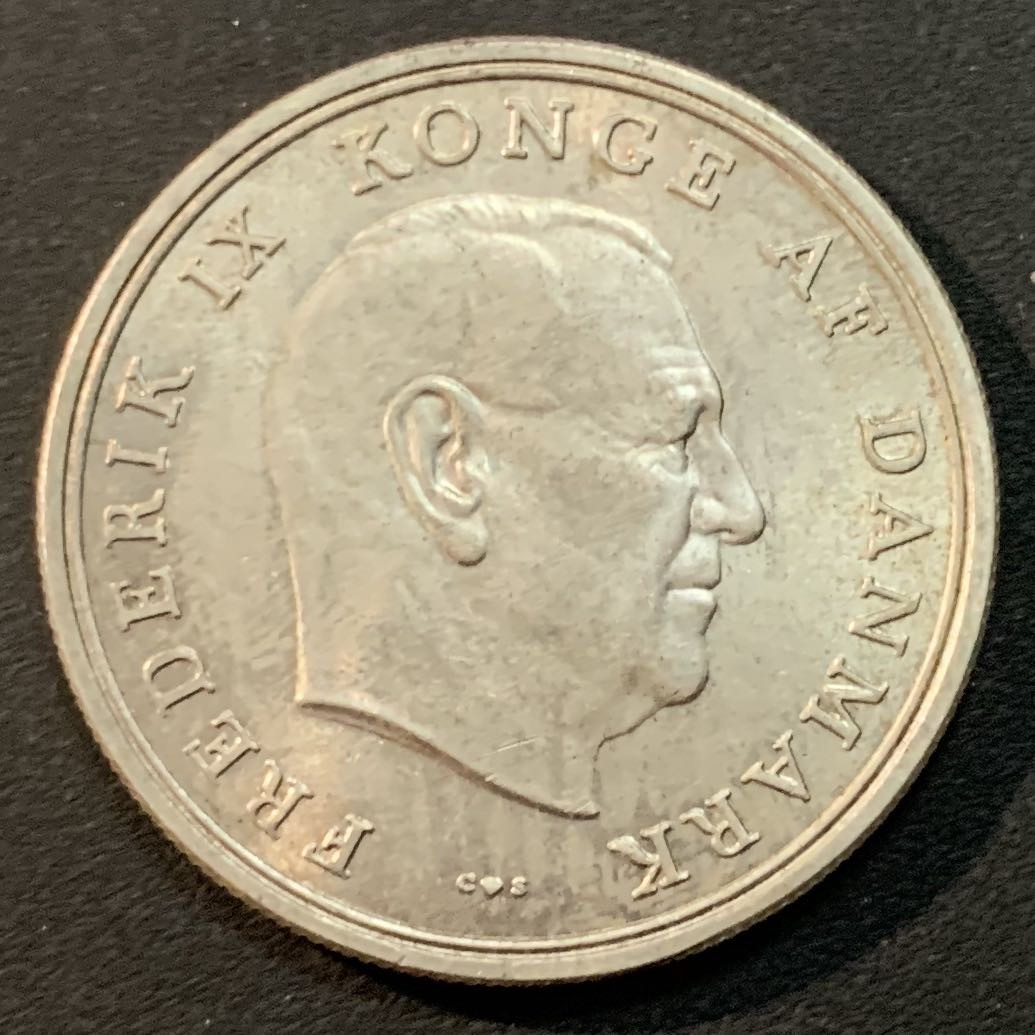 紫瑗钱币—微拍第43期  丹麦 1964年 安妮公主 5克朗 17克 0.8银