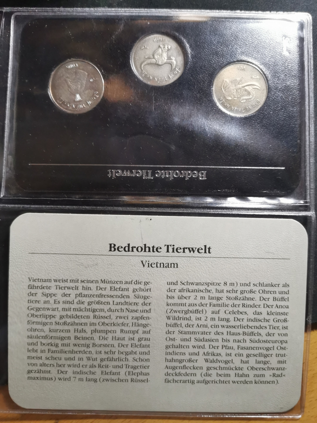 【鲸贝乐淘】千字文·第“男效才良”号拍卖 【越南🇻🇳】1986年铜镍合金动物币，三枚一套，发行量5000，有氧化品相如图，稀少品种