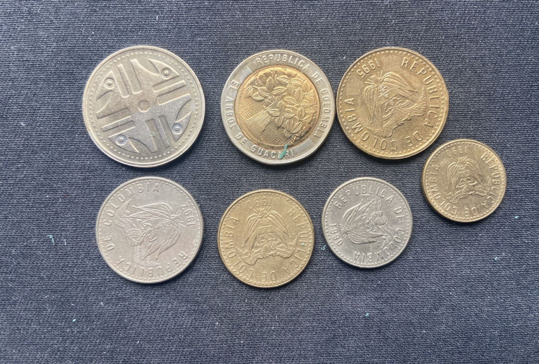 【币观天下】第102期钱币拍卖 【哥伦比亚】流通币7枚