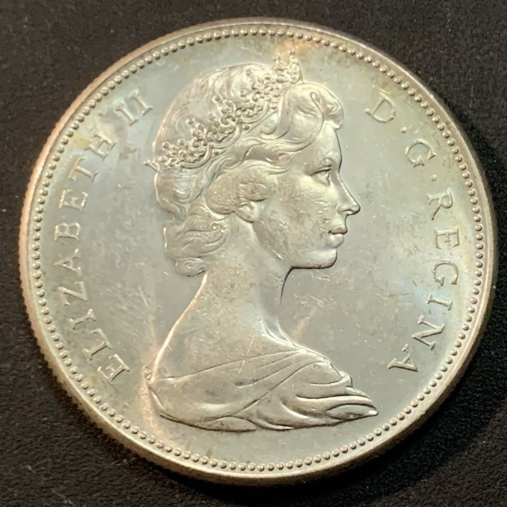 紫瑗钱币—微拍第43期  加拿大 1967年 建国百年 大雁 1元 23.5克 0.8银 