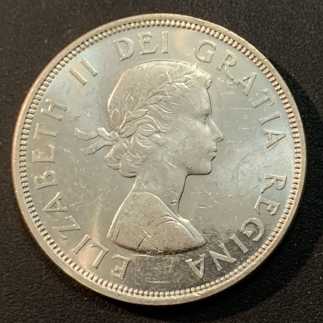 紫瑗钱币—微拍第43期  加拿大 1964年  夏洛特百年 1元 23.5克 0.8银 