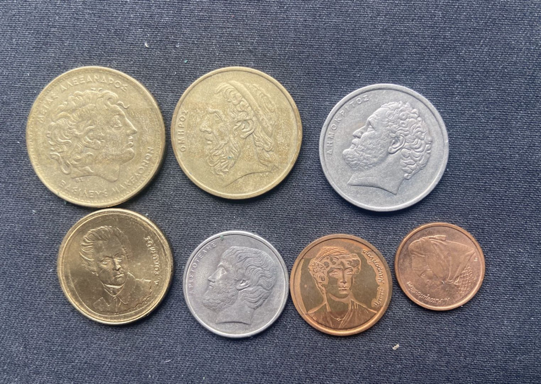 【币观天下】第102期钱币拍卖 【希腊】希腊流通币7枚