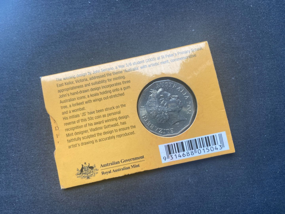 【币观天下】第102期钱币拍卖 【澳大利亚】50分纪念币卡册