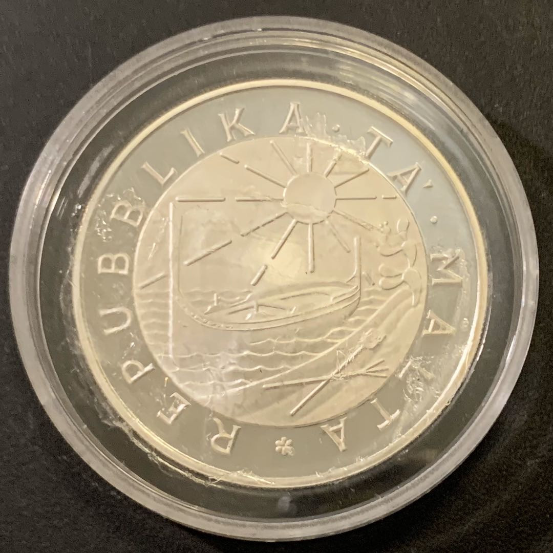 紫瑗钱币—微拍第43期  马耳他 1981年 国际儿童年 5磅 28.28克 0.925银 精制