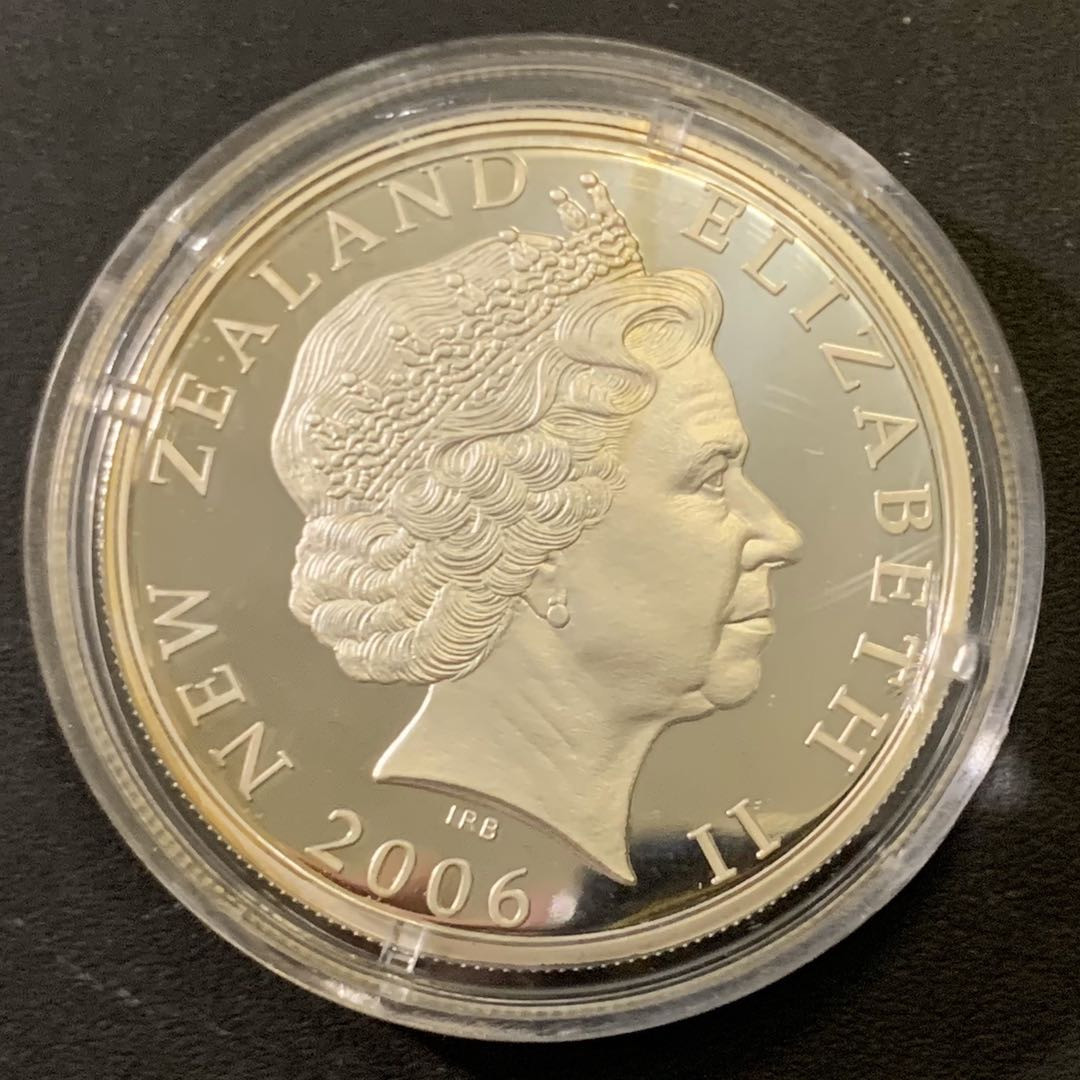 紫瑗钱币—微拍第43期  新西兰 2006年 德国世界杯 1元 28.28克 0.999银 精制