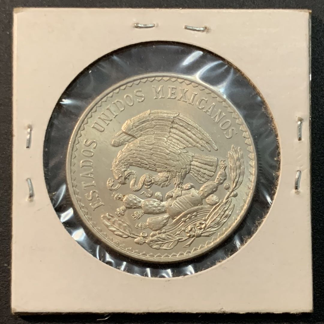 紫瑗钱币—微拍第43期  墨西哥 1947年 胡安 阿尔瓦雷斯 1比索 14克 0.5银 UNC