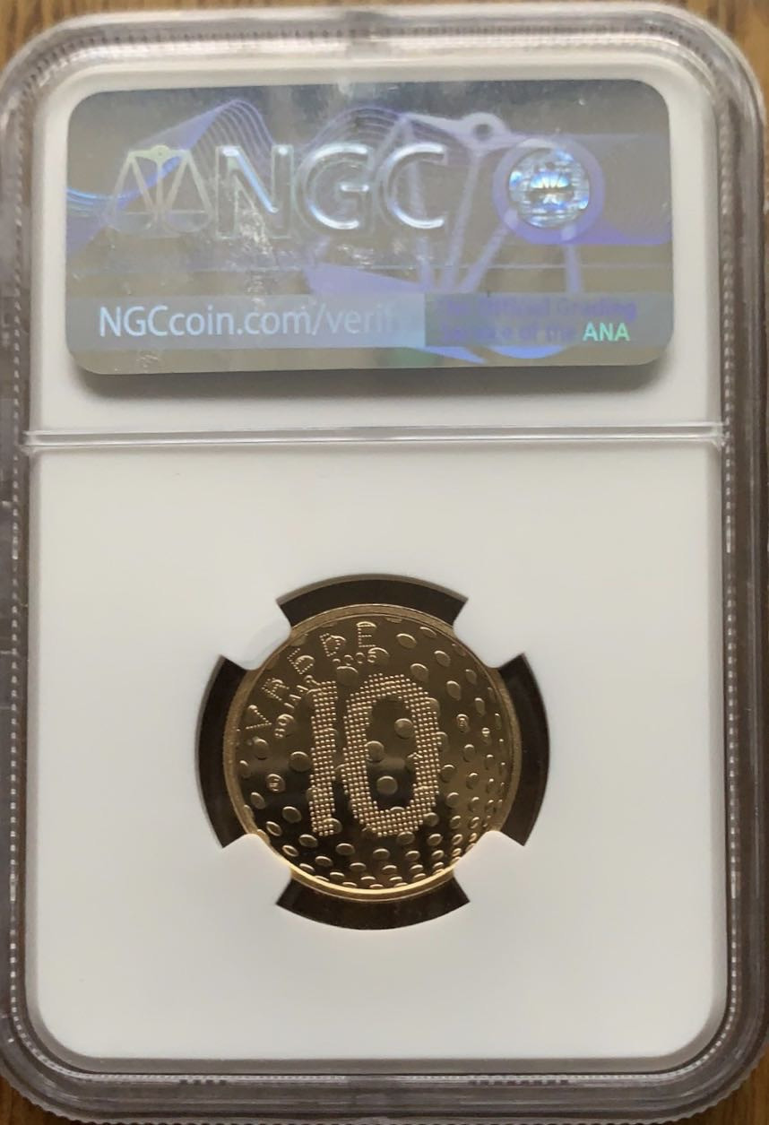 紫瑗钱币—微拍第43期  荷兰 2005年 二战胜利60周年 10欧元 金币 6.72克 0.9金 NGC PR70 UC