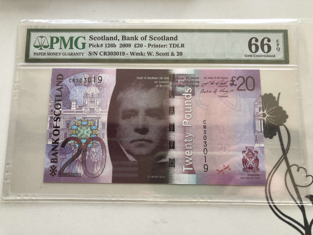 【收藏联盟】第130期拍卖——伊比利亚斗牛士（共55拍） 苏格兰 2009年 20镑 PMG66EPQ 无47