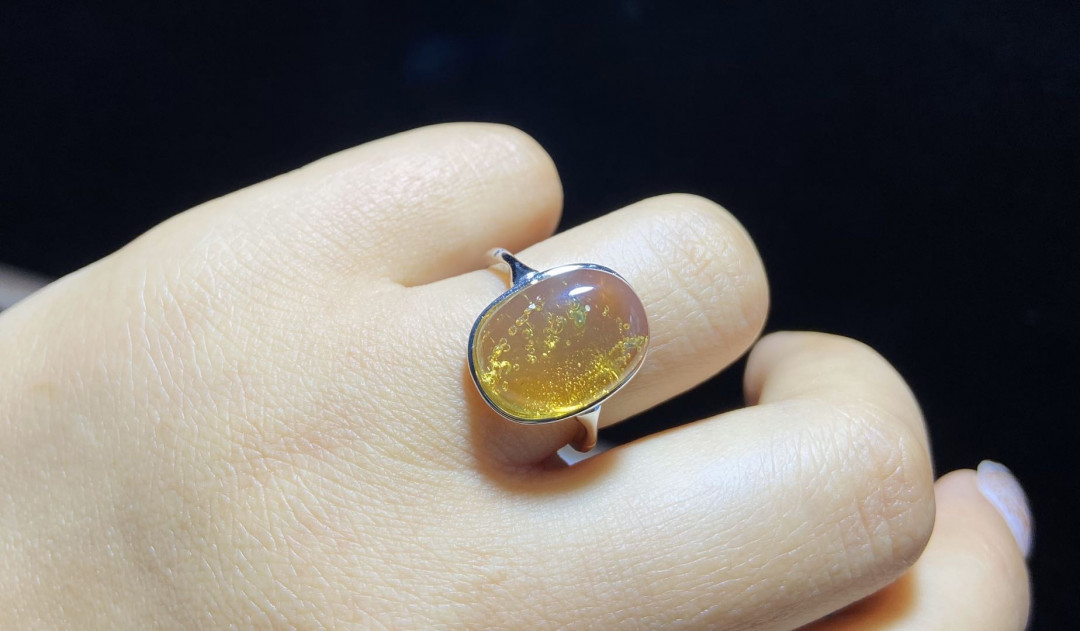 多米、缅甸琥珀混拍专场 虫珀女戒